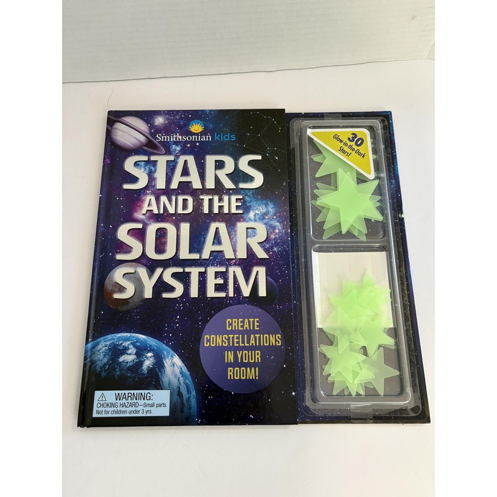 Smithsonian Kids Stars and the Solar System Book with‎ 30 Glow in the Dark Stars